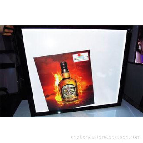 Time Control Led Backlit Solar Light Box , Double Sided Pho